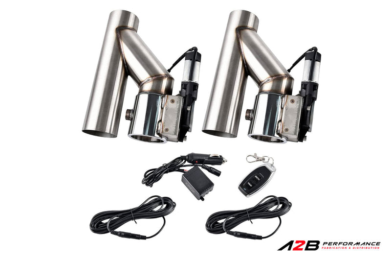 Electric exhaust Cutout Valve Kit | Double 3" DIA