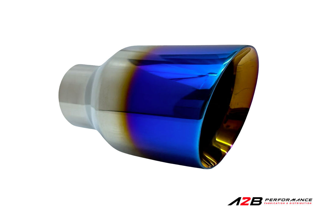 Exhaust Tips | Single NeoChrome Dual Wall Angle Cut 2.5"