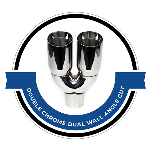Double Chrome Dual Wall Angle Cut