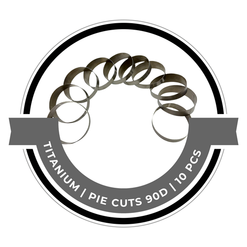 Titanium | Pie Cuts 90D - 10 pcs