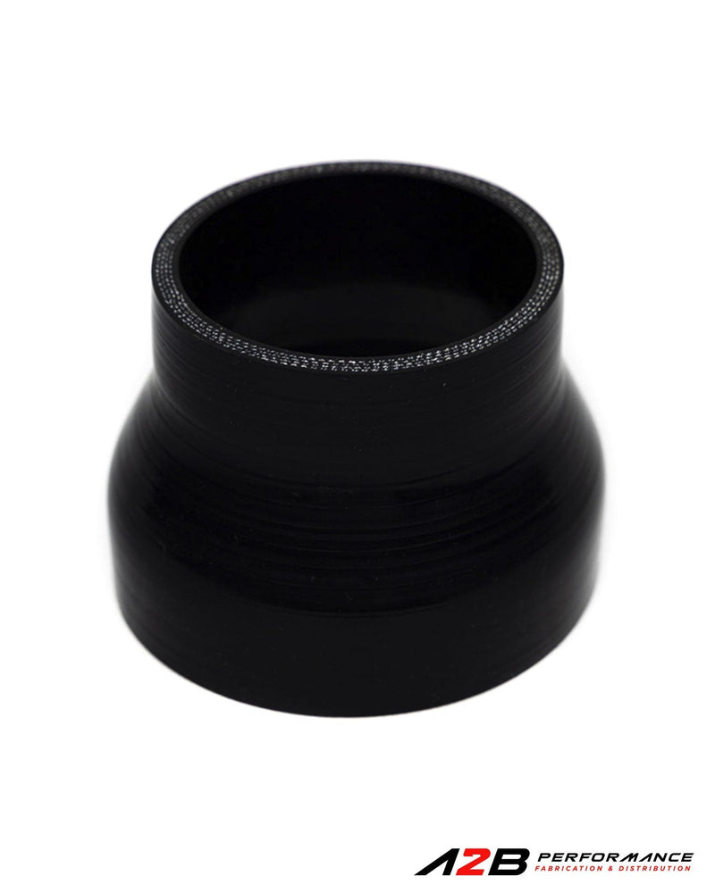 Silicone hose Coupler Black reinforced Reducer  - 3" @ 4"
