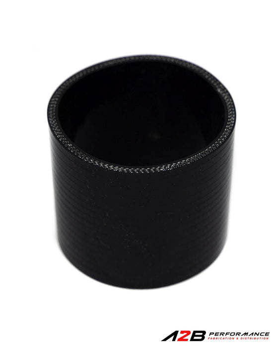 Silicone hose Coupler Black reinforced Straight - 4"