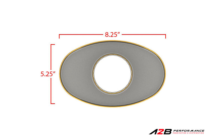 Cortek Silencieux/Résonateur Série 58 OVAL (Center/Center)