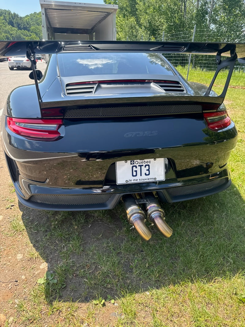 Porsche 991 GT3 / GT3 RS | Bolt On Resonated Turn Down Exhaust Tips