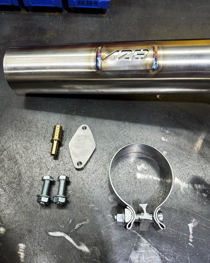 Stainless 304 Downpipe Delete kit 3''or 3.5'' GM Sierra - Silverado | Duramax LM2 3.0L Diesel 2020-2022