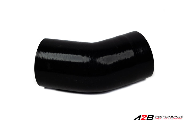 Silicone hose Coupler Black reinforced Elbow 45D - 1.5"