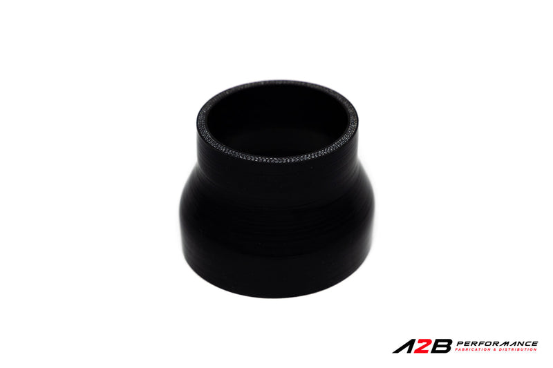 Silicone hose Coupler Black reinforced Reducer  - 2.5" @ 3"