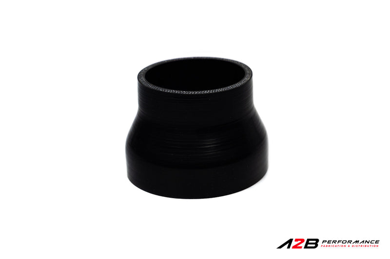Silicone hose Coupler Black reinforced Reducer  - 3" @ 4"