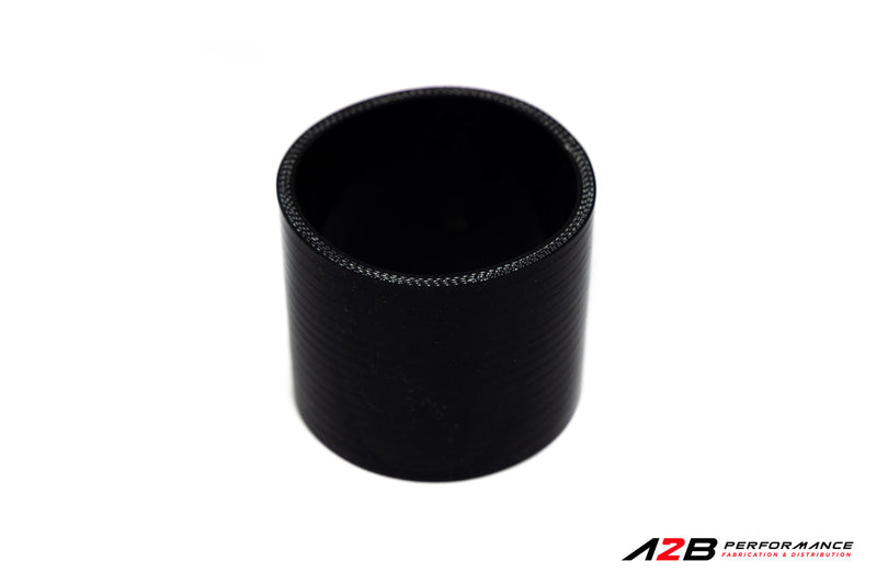 Silicone hose Coupler Black reinforced Straight - 3.5"