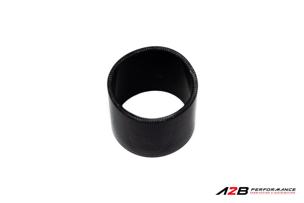 Silicone hose Coupler Black reinforced Straight - 4"