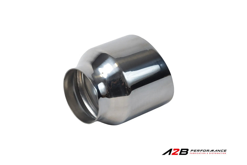 Exhaust Tips | Single Chrome Dual wall Angle Cut 3"ID 4.5'' OUT