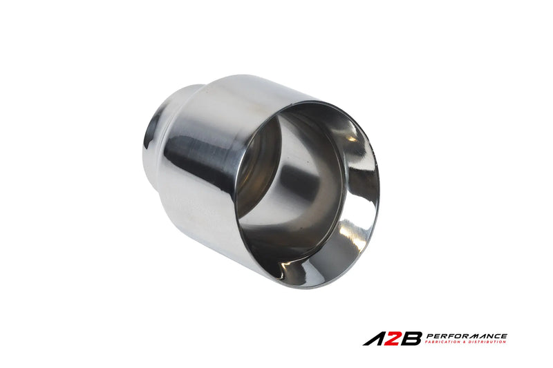 Exhaust Tips | Single Chrome Dual wall Angle Cut 3"ID 4.5'' OUT