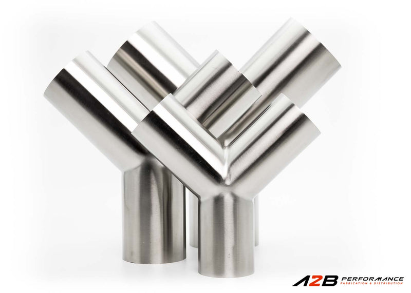Y-Pipe (Vrai) 2.5" SS 304 Sanitaire
