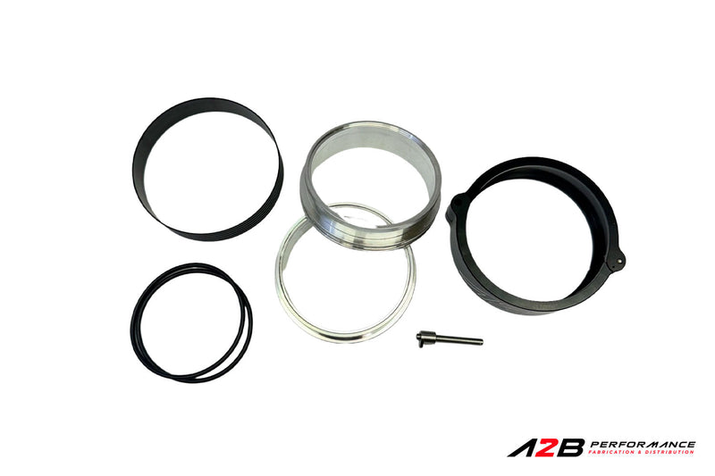 Aluminum HD Clamp Assembly with Black Clamps | Dia. : 3"