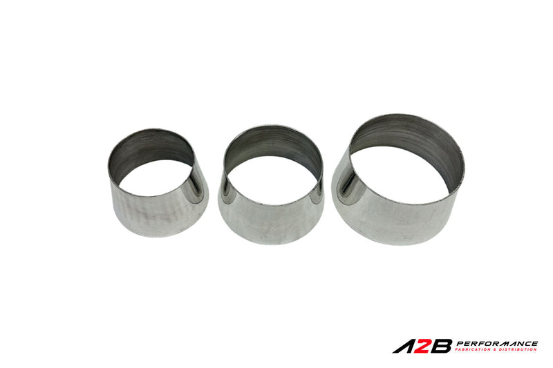 Aluminum Reducer Polished Finish |  Dia. : 3.5" @ 3"