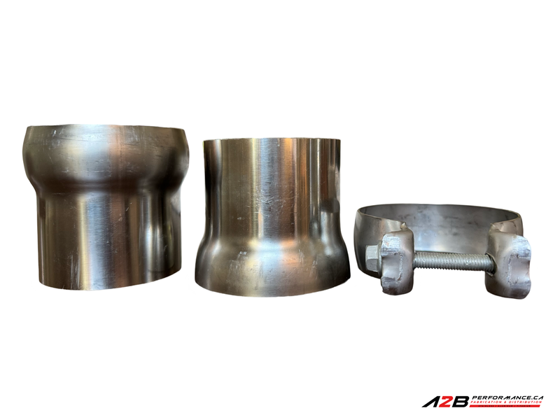 SS304 Universal Exhaust Bubble Flange Kit 2.5''