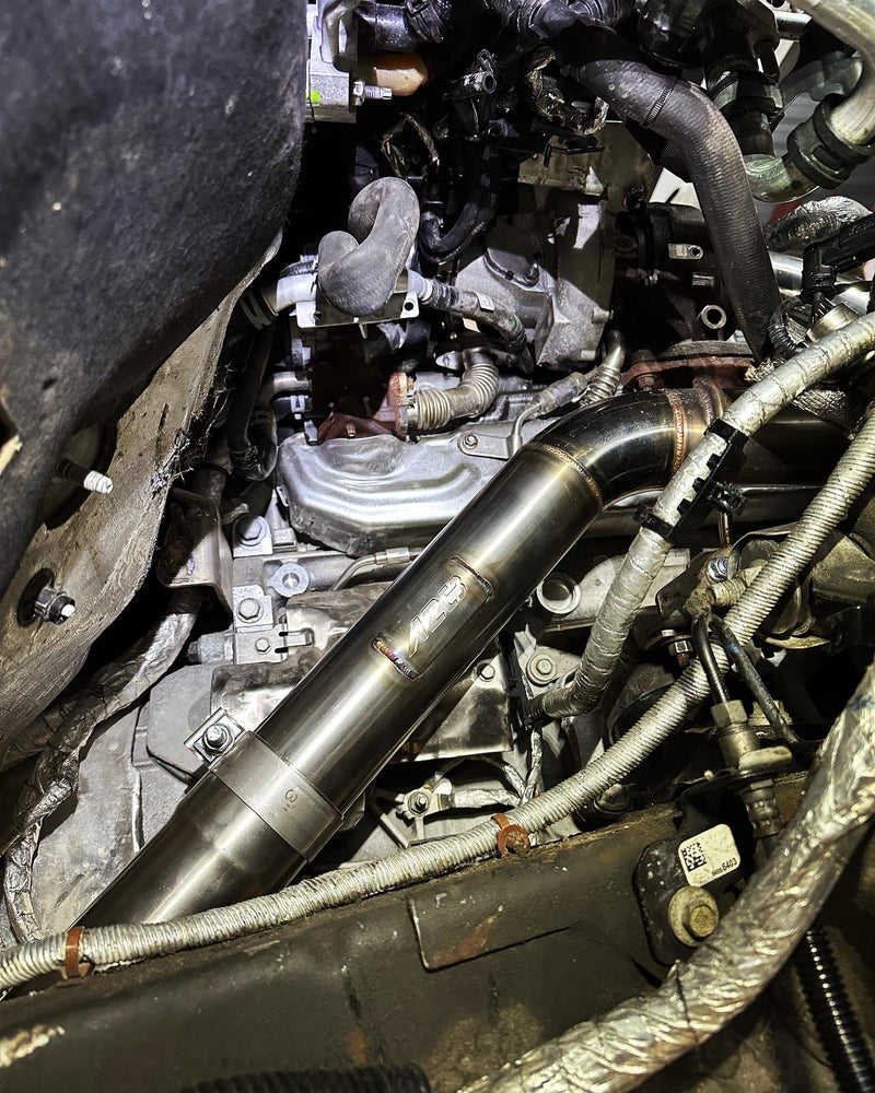 Stainless 304 Downpipe Delete kit 3''or 3.5'' GM Sierra - Silverado | Duramax LM2 3.0L Diesel 2020-2022