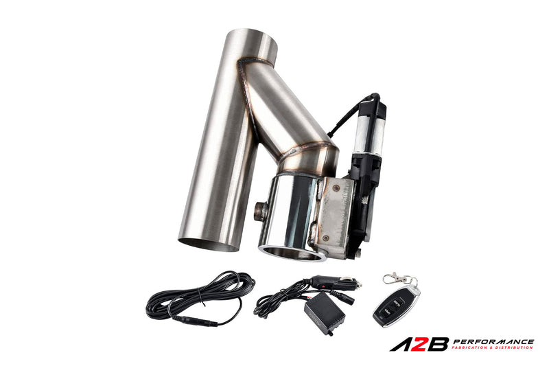 Electric exhaust Cutout Valve Kit | Single 2.5" DIA