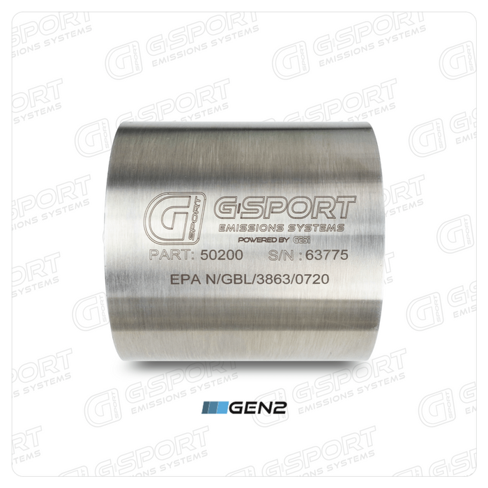 Hi Flow Cat.  G-Sport GEN2 EPA CORE HO 4" PN# 50200