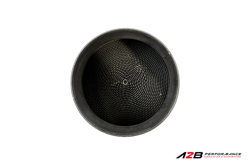 A2B Cat Hi-flow 200 CPSI SS Polished - 2.5’’