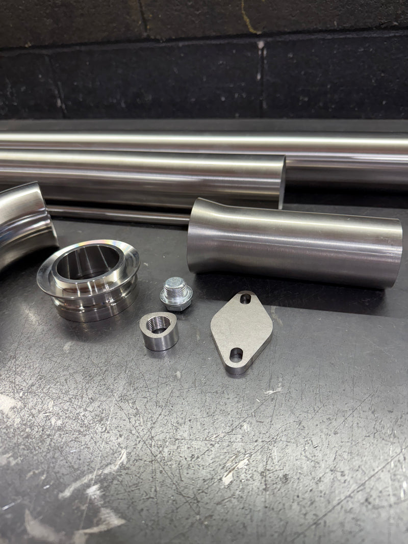 DIY TDI CR140 CBEA CJAA | Downpipe DPF Delete kit 2.5'' SS304