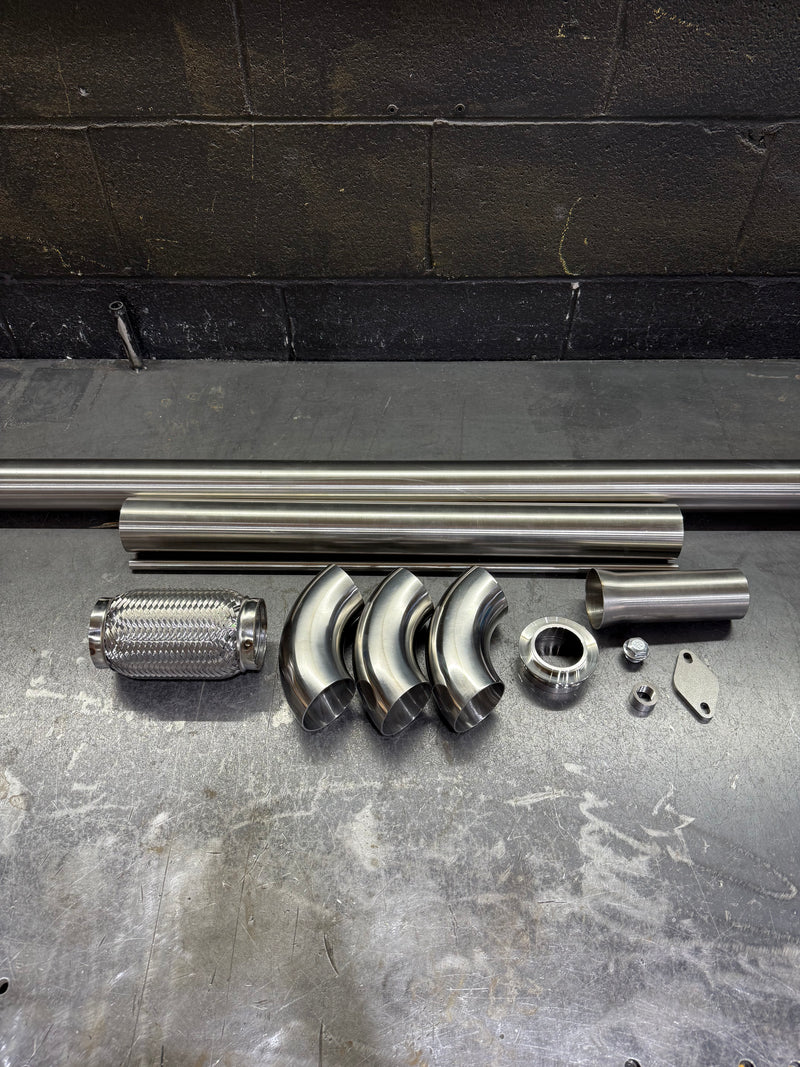 DIY TDI CR140 CBEA CJAA | Downpipe DPF Delete kit 2.5'' SS304