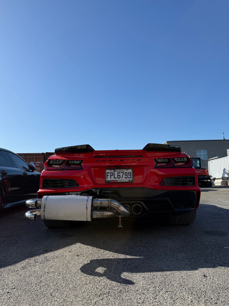 Décibel Killer Chevrolet Corvette C8 Z06 | Bolt On Resonated Turn Down Exhaust Tips