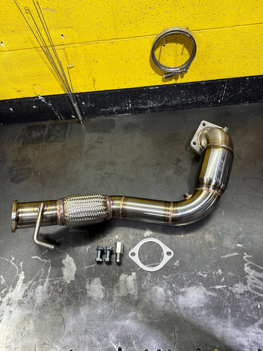 Full One Piece Downpipe Hyundai Santa Fe 2.0T 2012-2018 (Converter + Flextube)