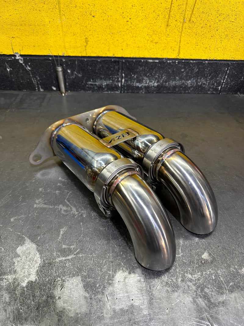 Porsche 991 GT3 / GT3 RS | Bolt On Resonated Turn Down Exhaust Tips