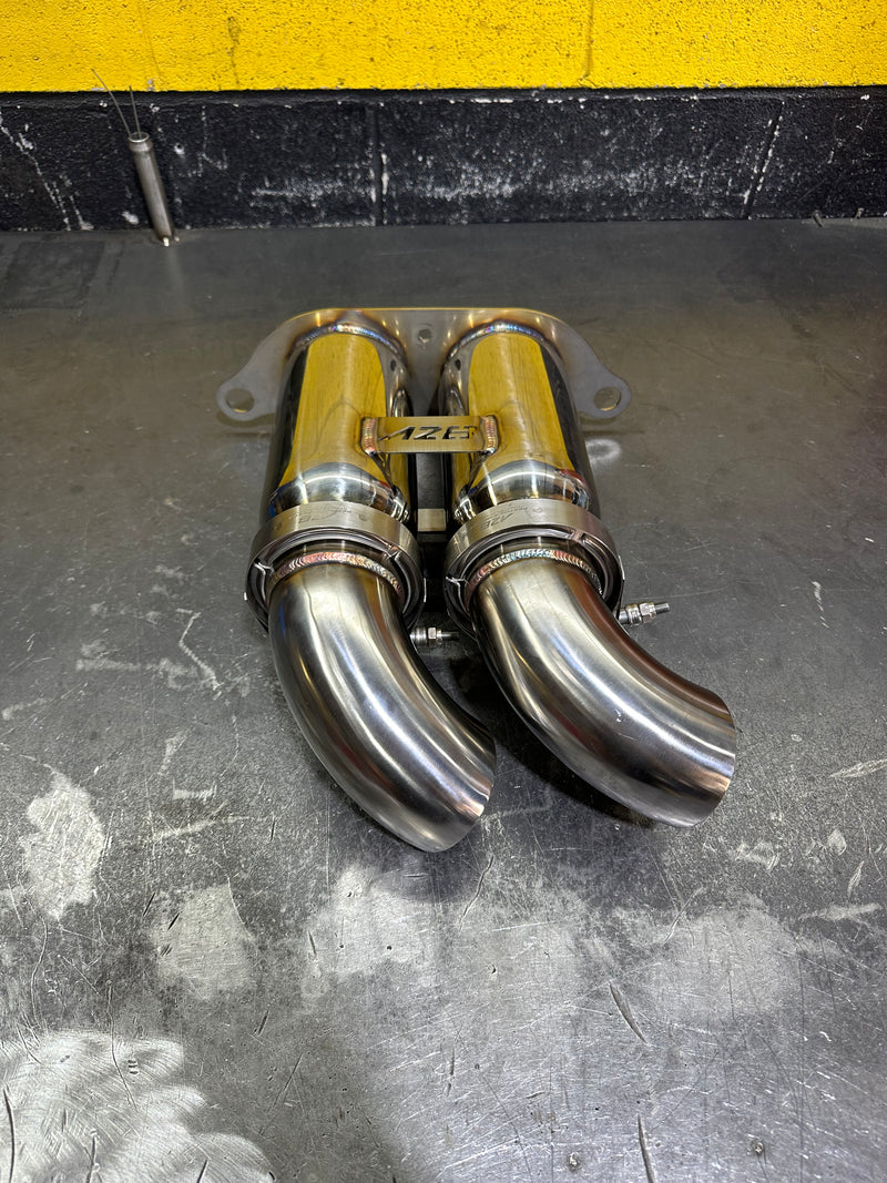 Porsche 991 GT3 / GT3 RS | Bolt On Resonated Turn Down Exhaust Tips