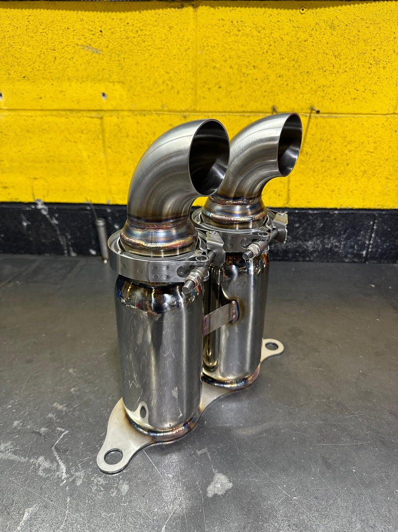 Porsche 991 GT3 / GT3 RS | Bolt On Resonated Turn Down Exhaust Tips