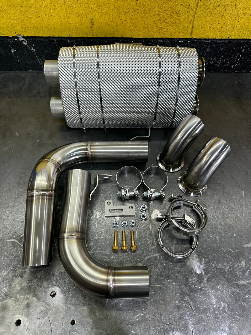 Porsche 992 GT3 / GT3 RS | Bolt On Resonated Turn Down Exhaust Tips (DB Killer)