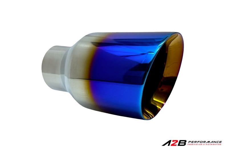 Exhaust Tips | Single NéoChrome Dual Wall Angle Cut 2.5"ID 4''OUT