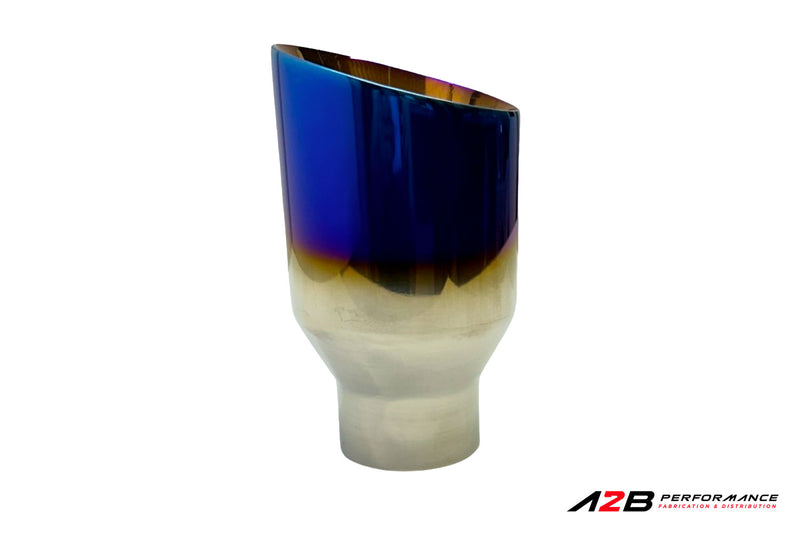 Exhaust Tips | Single NéoChrome Dual Wall Angle Cut 2.5"ID 4''OUT