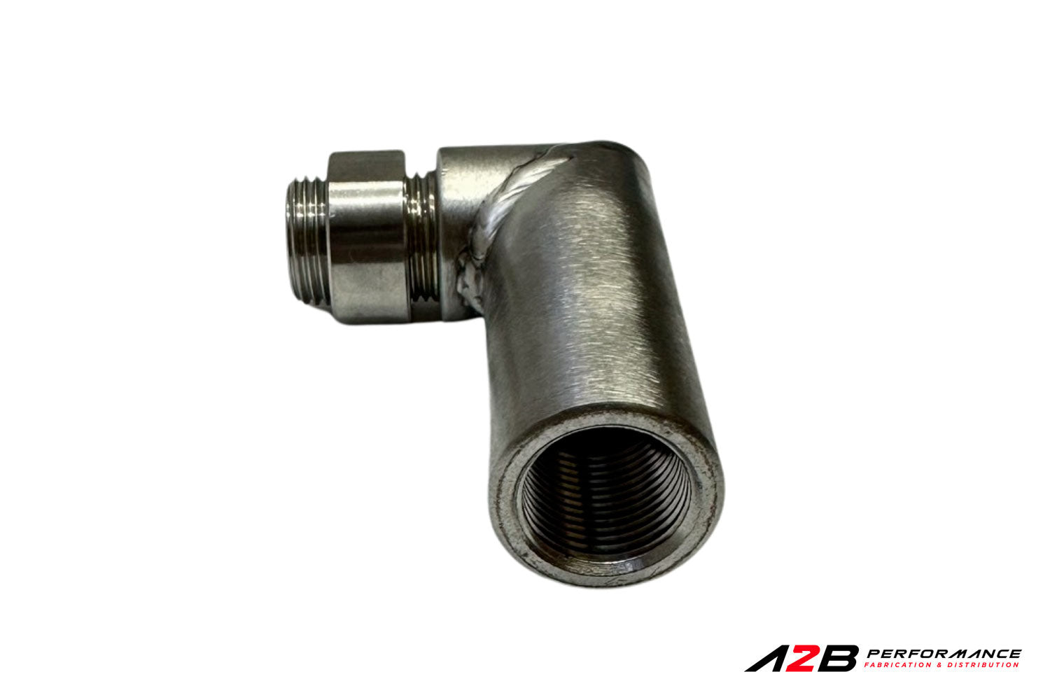 O2 Fooler O2 Sensor Fooler 90D Thread-on M18 1.5 SS 304 — A2B Performance
