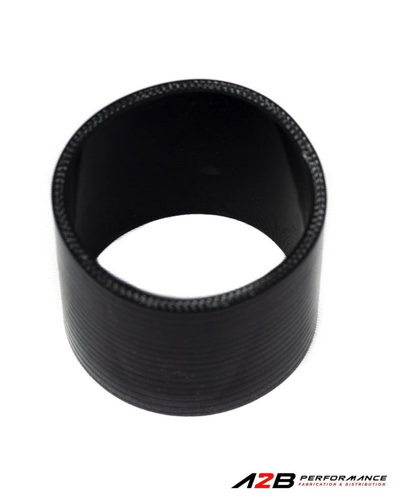 Silicone hose Coupler Black reinforced Straight - 3.5"