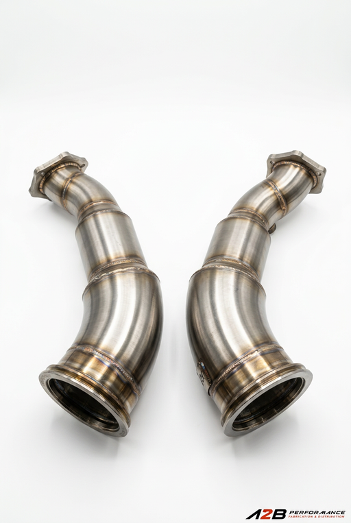 Downpipes Audi SQ7 SQ8 RSQ8, vue inversée, Photo A2B