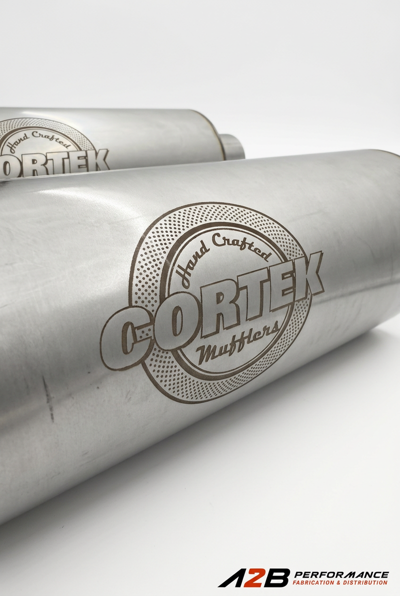 Détail du marquage CORTEK sur les silencieux