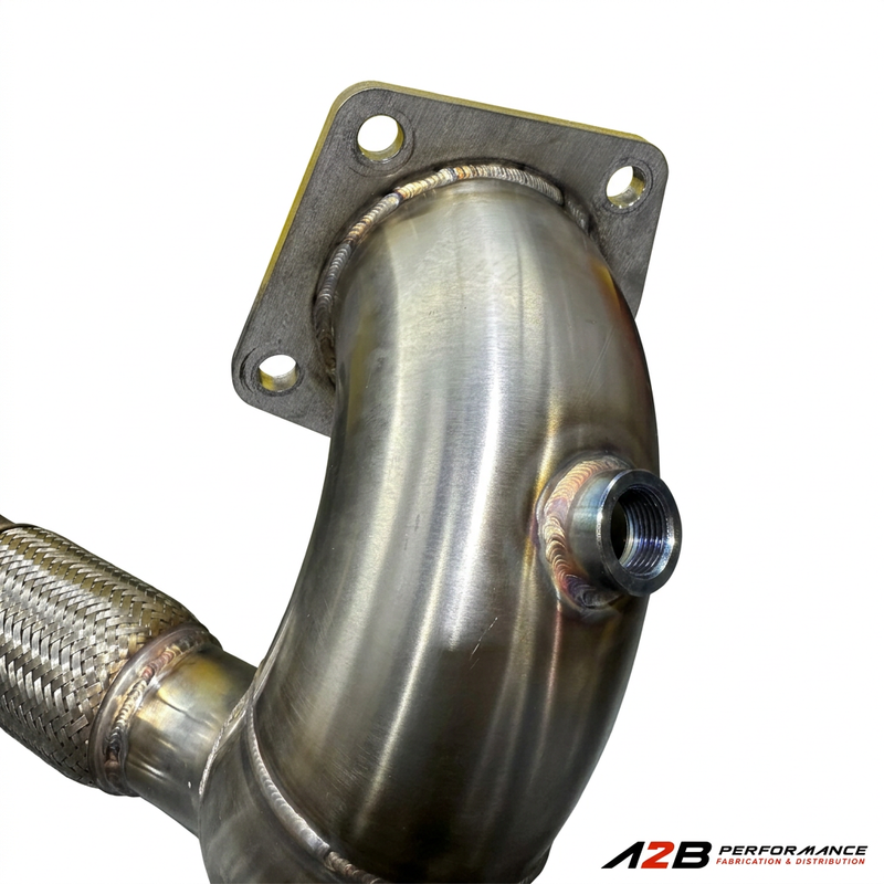Full One Piece Downpipe Elantra N 2021-2023 (Converter + Flextube)