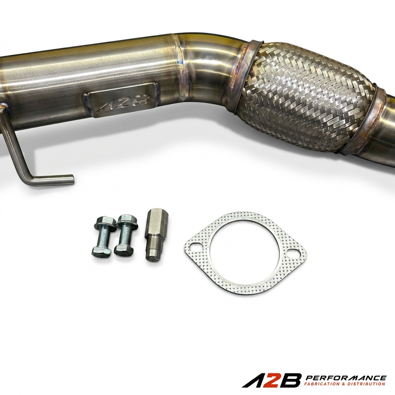 Full One Piece Downpipe Elantra N 2021-2023 (Converter + Flextube)