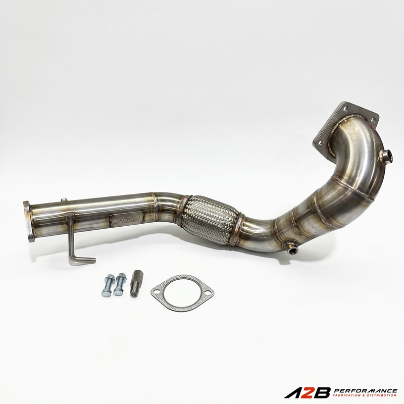 Full One Piece Downpipe Elantra N 2021-2023 (Converter + Flextube)