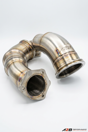 Downpipes Audi SQ7 SQ8 RSQ8, détail des brides, Photo A2B