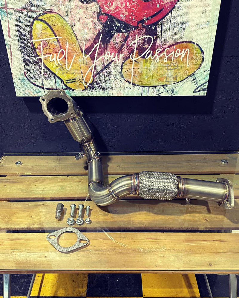 Full One Piece Downpipe Elantra N line 2021+ (Converter + Flextube)