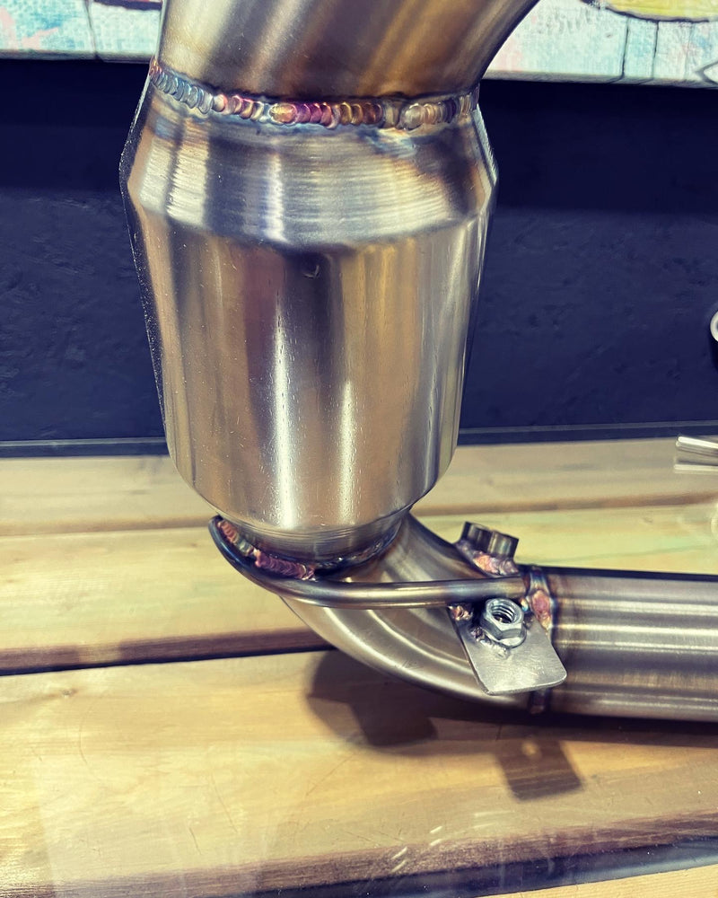 Full One Piece Downpipe Elantra N line 2021+ (Converter + Flextube)