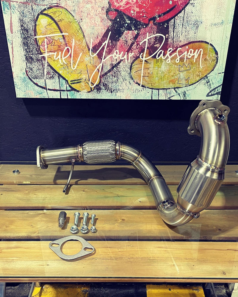 Full One Piece Downpipe Elantra N line 2021+ (Converter + Flextube)